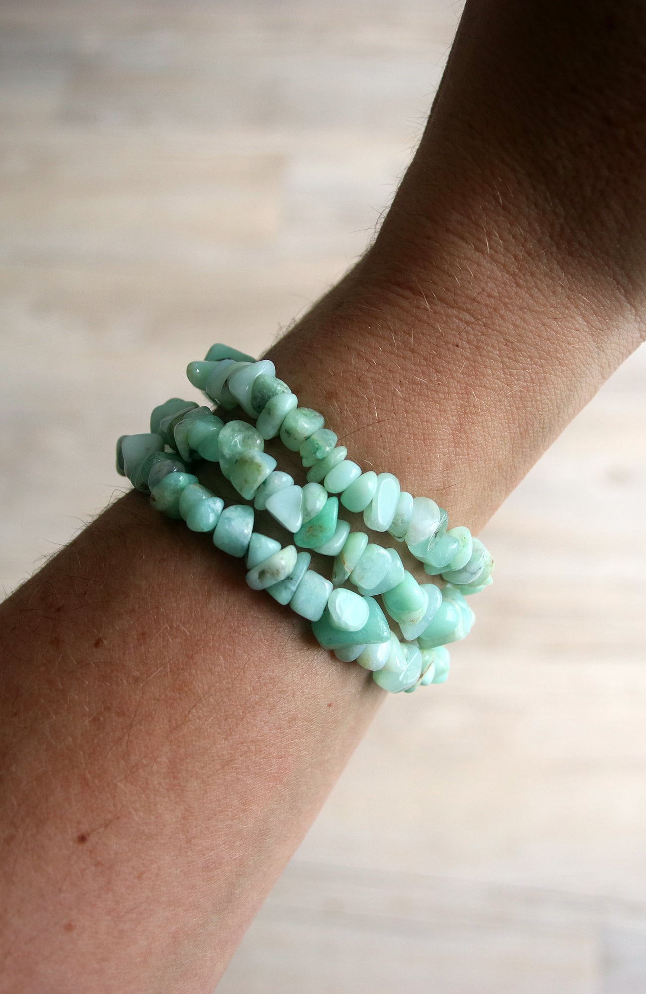 Chrysoprase Chip Bracelet